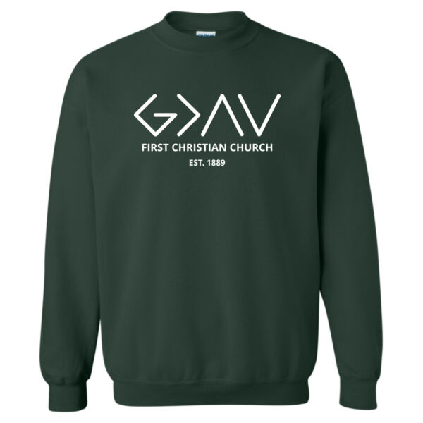 FCC God is Greater  - Heavy Blend™ Crewneck Sweatshirt Thumbnail