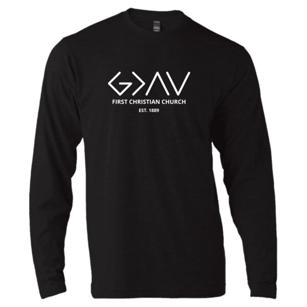 FCC God is Greater  - Poly-Rich Long Sleeve T-Shirt Thumbnail